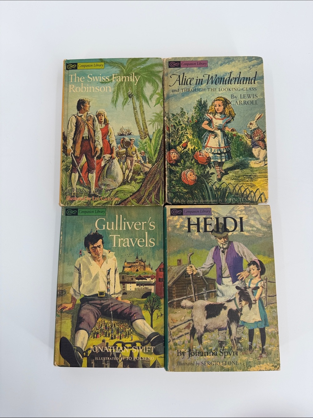 Vintage Companion Library Book Set 4 Hardcover Books Vintage